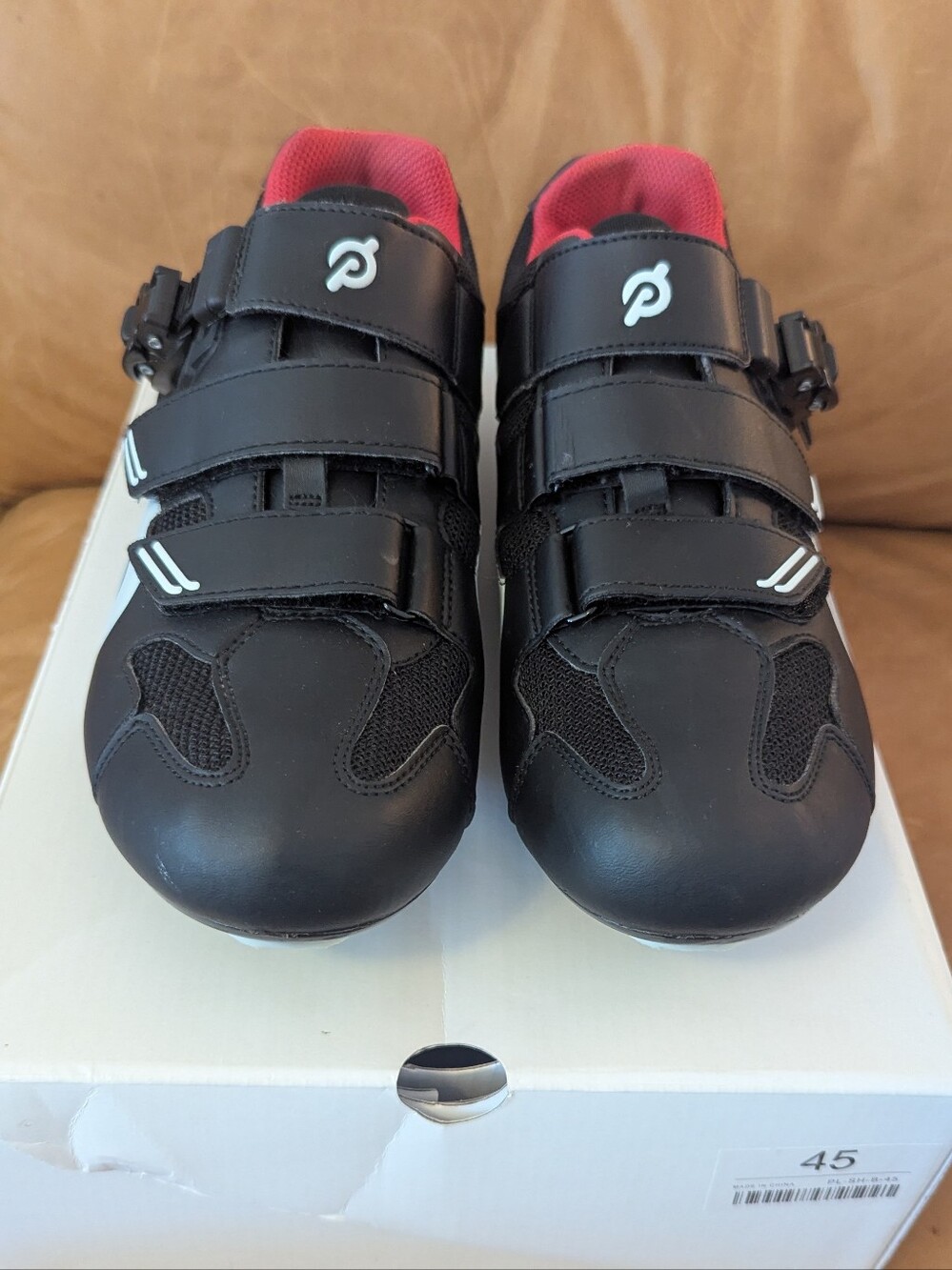 Peloton Mens Black Athletic Cycling Shoes | Sz 45